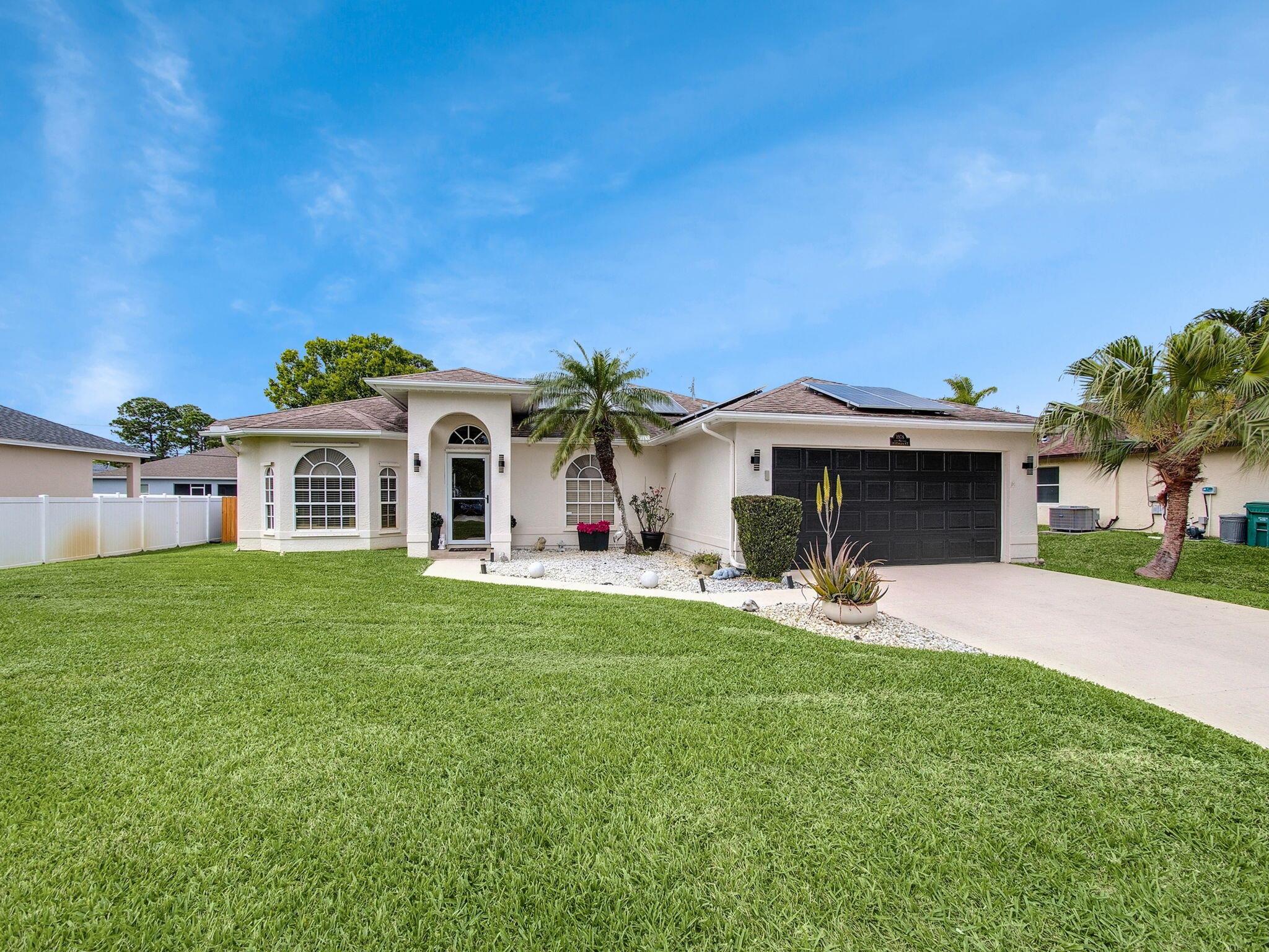 The seller is motivate. Don't miss out on this amazing opportunity--let's make a deal!Exceptional opportunity with optional deals for serious buyers looking to invest in a stunning energy-efficient pool home. With 1,886 square feet of beautifully designed living space, this residence is perfect for entertaining and features modern amenities that ensure comfort and convenience. Enjoy the luxury of high-end Energy-Star appliances and the eco-friendly benefits of solar panels. The Salt water heated pool, complete with a sleek screened enclosure, is complemented by elegant three-panel sliding doors that open to a charming lanai room, boasting its own heating and cooling unit--perfect