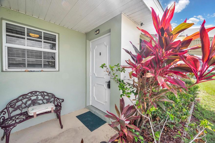 Private, Peaceful & Updated Big ''B'' Section 1 Condo! Tucked away on a quiet curve, this spacious unit offers rare privacy with the building set back and surrounded by green space and trees—perfect for enjoying nature from your open patio. Lightly used by seasonal owners and in excellent condition. Features include granite countertops, vinyl flooring, updated vanities and fixtures, and a stainless steel sink with newer plumbing. New A/C (2025) with 10-year warranty, new roof (2024), and new refrigerator (2025). A/C is vented into the Florida Room, included in total living space. Move-in ready and priced to sell quickly!