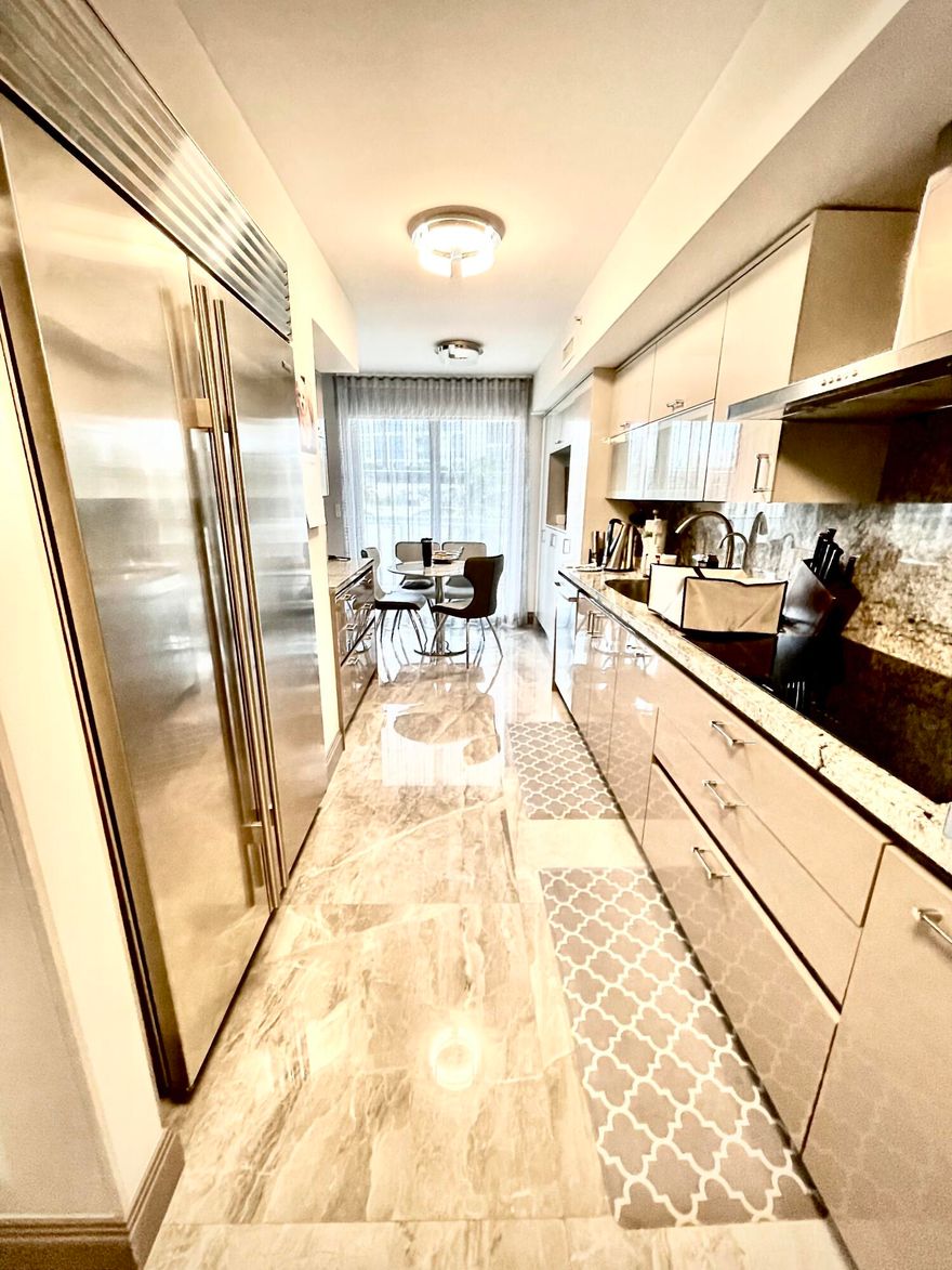 FULLY REMODELED SEASONAL RENTAL 2BR/2BA unit comes fully furnished ( with a seasonal rental) and boasts a breathtaking Southeast ocean view. It features beautiful Italian-designed kitchen with modern appliances, washer/dryer, ample closet space, walk-in master bedroom closet, huge master bathroom with double vanity and Jacuzzi. Enjoy access to premium amenities including a fully equipped gym, pool, a relaxing jacuzzi, pool tables, a lobby with reception, covered tenant and valet visitor parking. Beach with towel service, chairs and umbrellas. One of the best locations in Sunny Isles Beach, close to shopping, two airports, restaurants, Brightline Train and Aventura Mall. **Furniture in listing photos will be replaced with all new furniture and furnishings prior to occupancy.**