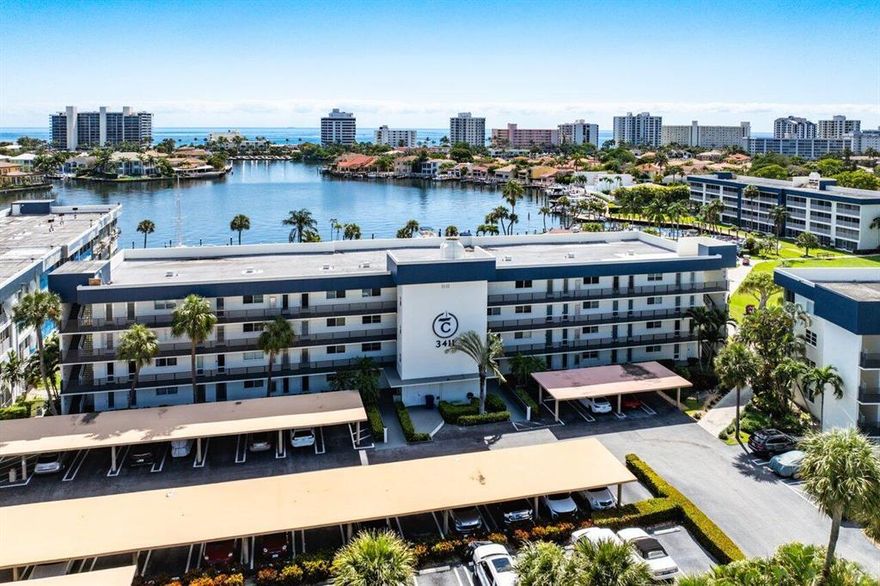 Sought after Tropic Harbor offers the waterfront lifestyle so many dream about. This mature 55+ community is anything but quiet, perfect for anyone who enjoys an active, social, and welcoming environment with direct harbor and Intracoastal access. This top floor unit delivers serene water views, a bright 1/1 layout, tile floors, central A/C (2024), a new water heater, and impact sliders. The screened in balcony is your retreat after a day of swimming, boating, or gathering with neighbors, ideal for unwinding with a glass of wine and a Hemingway novel.  A must see!! Make this your second home, or let's just call it home. All assessments have been paid for you to enjoy.  Please park in guest parking.  All assessments have been paid by Seller.