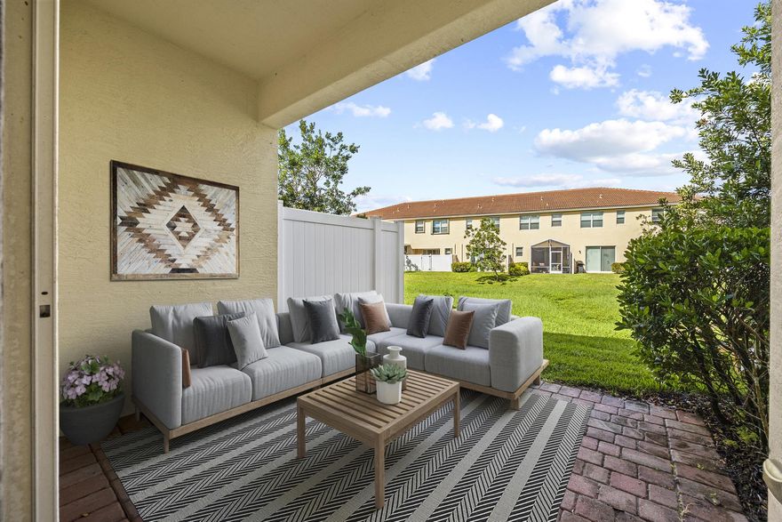 On the hunt for a home that feels brand new without the wait? This 2016-built townhouse is move-in ready with all the updates done for you-fresh paint, new floors, and an extended paver patio perfect for gatherings. Inside, high ceilings and an open layout create a bright, airy flow. The 3 bedrooms and 2.5 bathrooms include a huge primary suite with room to unwind. A one-car garage adds extra storage, and the cul-de-sac location offers peace and privacy near the community preserve. Savor the perks of a lifestyle community with a pool, playground, walking trails, and nature preserve, all for just $148 a month HOA. This is the kind of low-maintenance living buyers dream about.