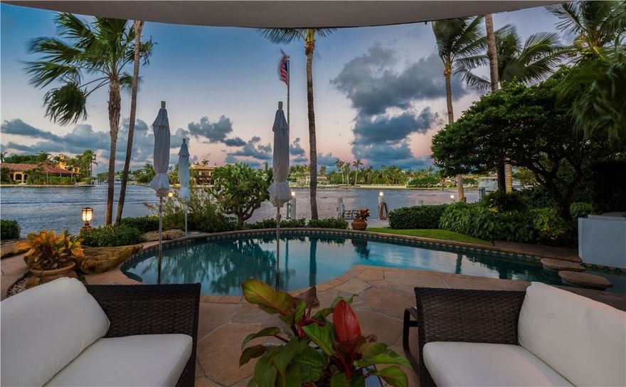 Spectacular widest New River views await from this Contemporary Rio Vista stunner!  Unique architectural details adorn this 5,000 SF+ custom built home by Miller Construction, intricately sited on an over-sized 14,000 sf lot and offering 100’ of direct river frontage. This rarely available piece of paradise captivates with stunning downtown skyline views and a constant parade of boats dancing on the water beyond.  Deep water dockage, Minutes to the ocean and situated on highly sought after SE 7th Street.