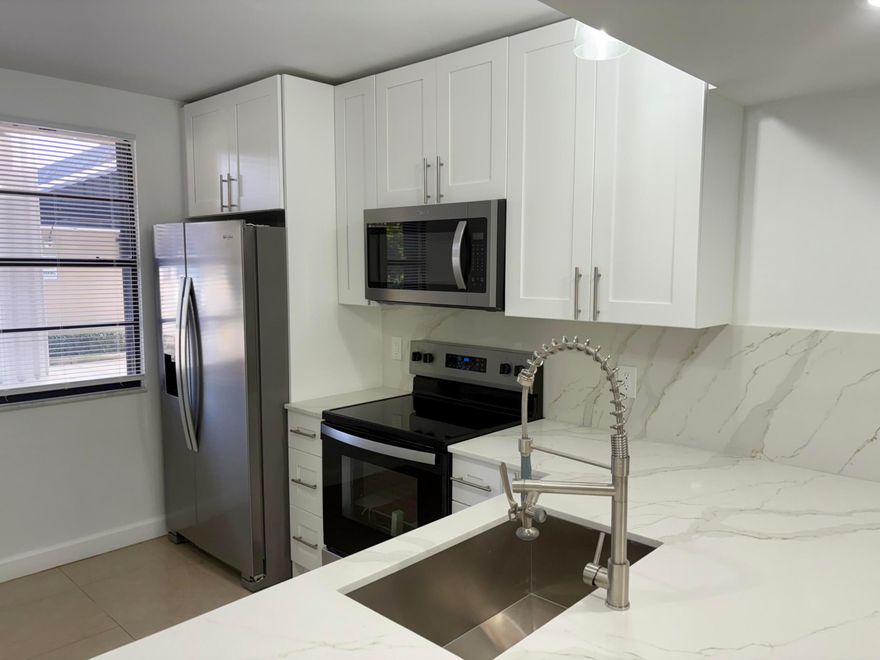 Fully Renovated & Move-In Ready!
All possible renovations have been completed—just bring your belongings. This first-floor unit offers easy access with no stairs and features a brand-new kitchen, beautifully updated bathrooms, new stainless steel appliances, and updated flooring throughout.

Enjoy resort-style amenities with the community pool located directly behind the building and the fitness center right next to the pool. HOA includes water, trash removal, cable, pest control, pool and fitness center access, and all common area maintenance—making for truly low-maintenance living.