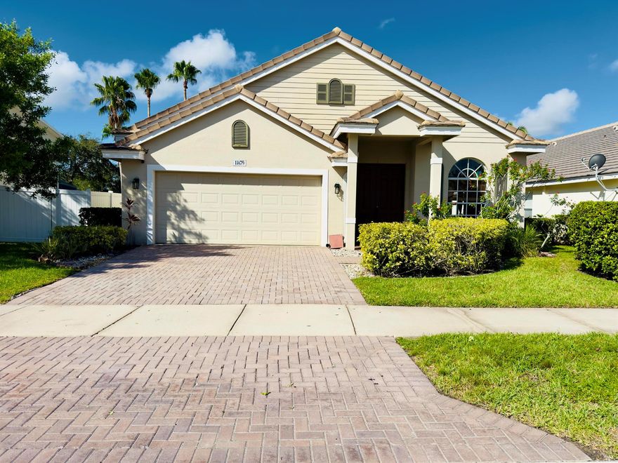Check out this gem in the heart of Tradition. This 3/2/2 is located in the quiet gated community of The Estates at Victoria Parc. This home offers a spacious floor plan which will give you and your family plenty of room for all the family get togethers. Located close to I-95, Tradition is known for being absolutely beautiful and having everything you could desire just minutes away. Lawn care, internet, and security system included in rent.