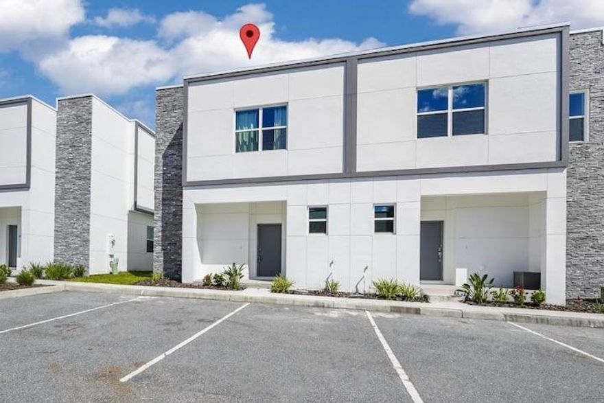 Stunning brand new, never been occupied townhome located in the Azur Resort gated community and vacation home development in Davenport, Florida. Azur consists of 126 units and features boutique resort-style amenities including a modern clubhouse, community pool, kid’s entertainment area and a health and wealth fitness facility nearing completion. This end-unit 5 bedroom, 4 bathroom townhome features its own private pool, deeded parking and open floor plan, equipped with appliances. This property is located conveniently 2 exits from Disney and located right next to Publix supermarket, great restaurants and other national brands. Contact me to book your private tour today.