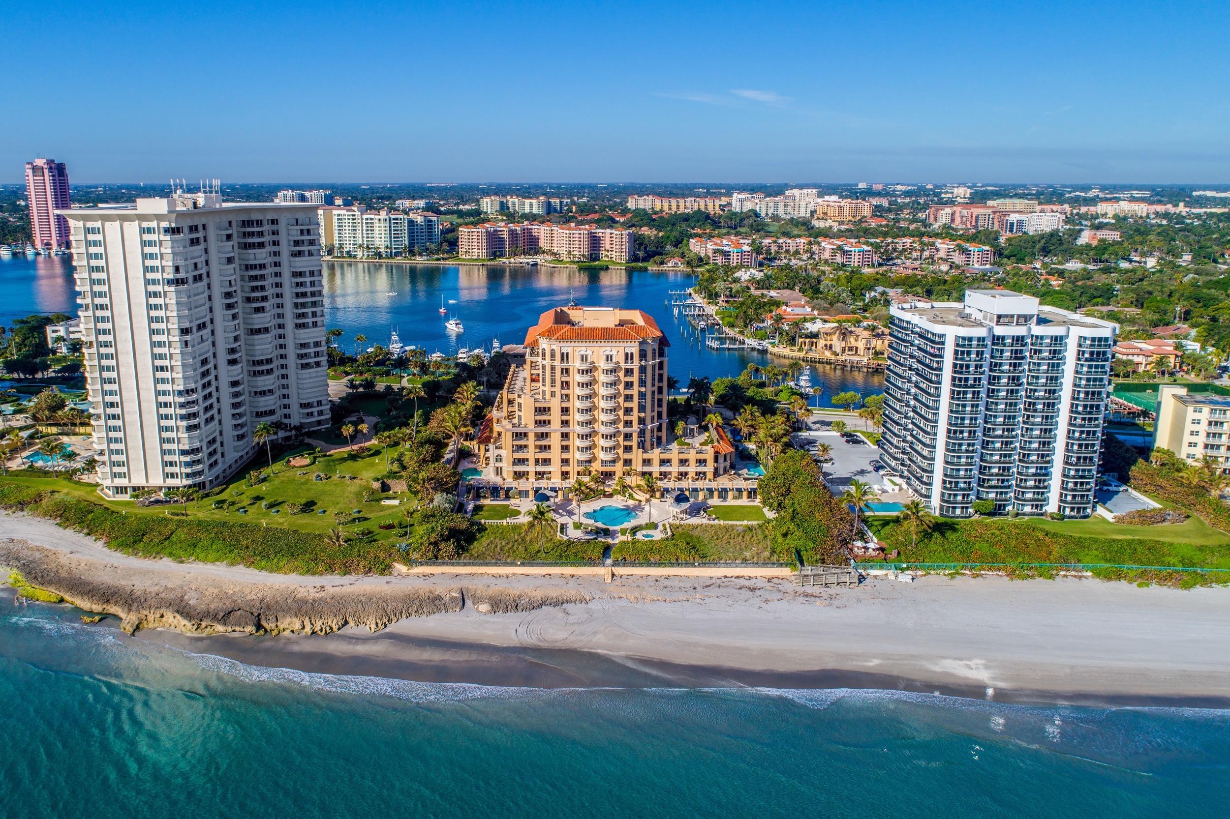 Oceanfront penthouse located in Excelsior, a boutique luxury building boasting some of the best views in Boca Raton. This 3-bedroom, 3.5-bath penthouse features a private elevator, over 1,000 sq ft of terraces, and panoramic views of the ocean, Lake Boca, and the Intracoastal.