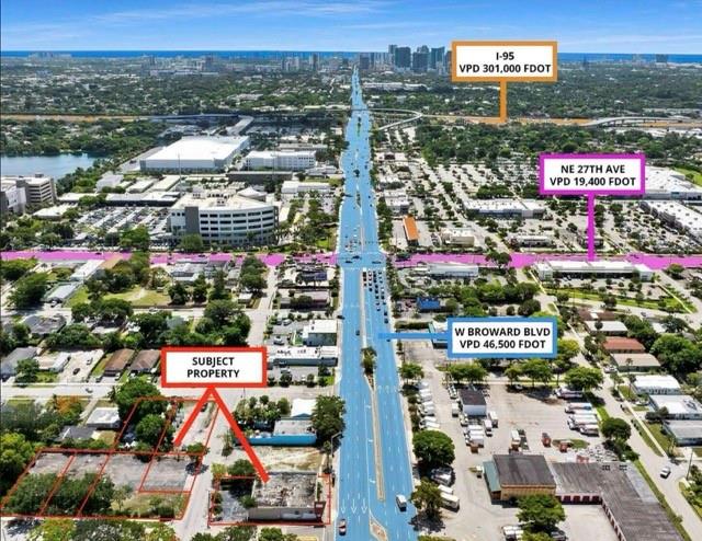Discover an exceptional property featuring a prominent freestanding building situated directly on Broward Boulevard, complemented by six additional parcels located just behind it. This prime location offers unparalleled visibility for your business, ensuring that you stand out in a bustling area. With ample parking options available at the rear, your customers will enjoy convenient access. Seize this incredible opportunity to establish your business in a thriving environment—don't let it pass you by!