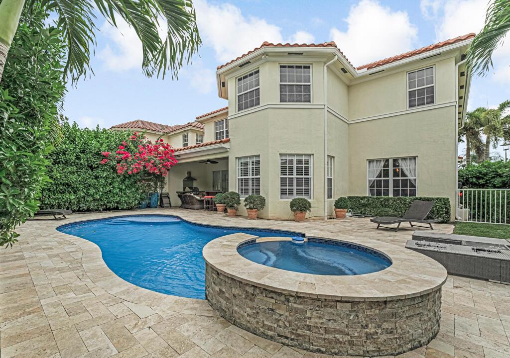 AMAZING OPPORTUNITY! SPECTACULAR ESSEX MODEL WITH A GORGEOUS SALTWATER POOL AND SPA SURROUNDED BY AN EXQUISITE TRAVERTINE PATIO AND POOL DECK DONE IN 2019. CROWN MOLDING, OUTFITTED CLOSETS, OVERSIZED CORNER LOT, FENCED YARD ARE JUST A FEW OF THE VERY SPECIAL FEATURES OF THIS HOME. THE PRIMARY BEDROOM SUITE FEATURES ENORMOUS WALK IN CLOSETS AND A PRIVATE ENSUITE OFFICE . 5 LARGE BEDROOMS PLUS THE PRIMARY BEDROOM OFFICE!! WOW!! 2 ZONE A/C . YOU WON'T WANT TO MISS THIS ONE!