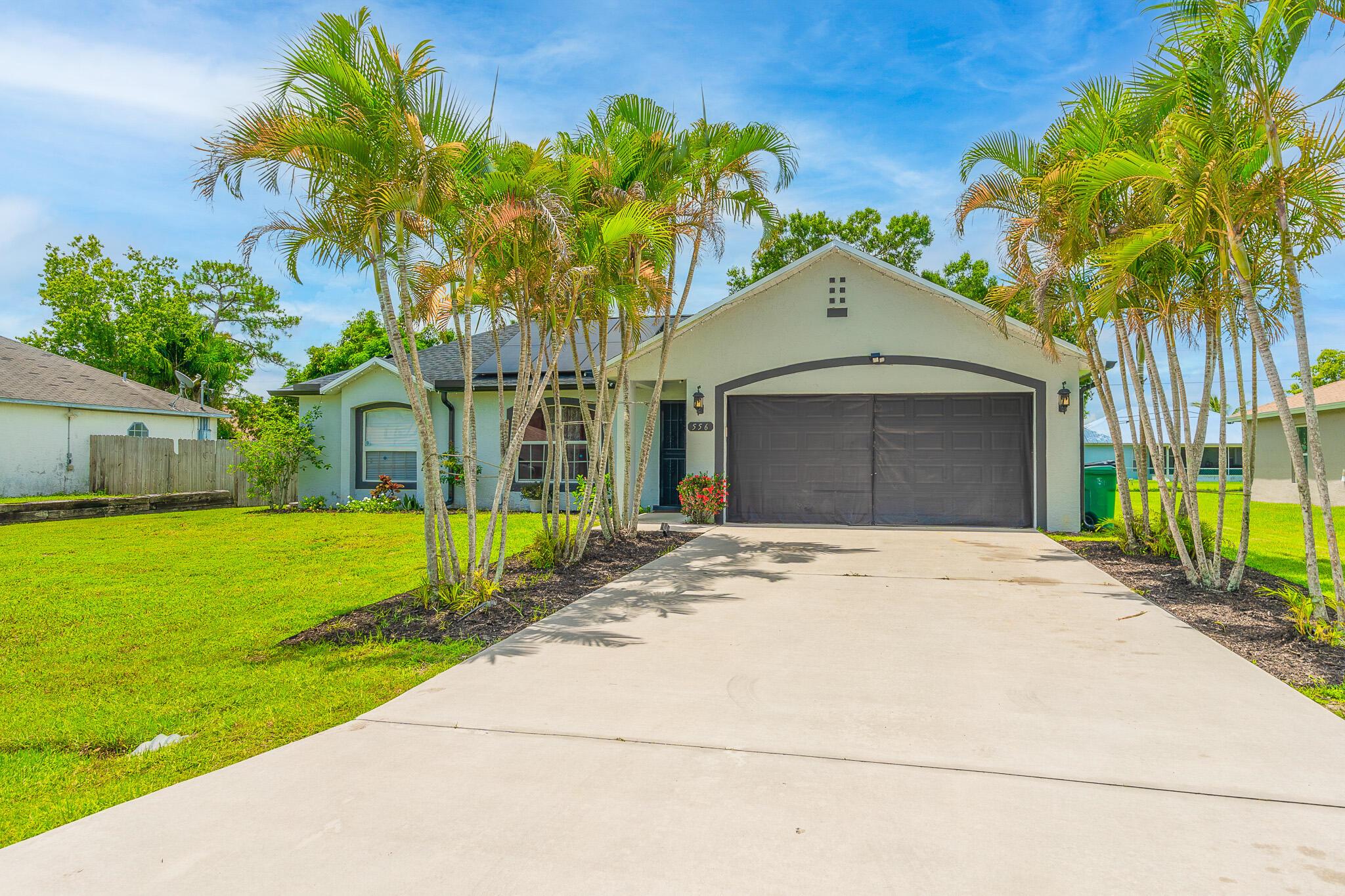 Let's Make a Deal/ Motivated Seller. Check Out This Beautifully Maintained 4 Bedroom, 2 Bathroom, 2 Car Garage, CBS Home. 4th Bed Can Be Converted Back to Living Space, Solar Pannels for Electric, Screened Back Porch Allows you to Sit Out Back and Relax While Enjoying the Beautiful Florida Sunsets. Large Back Yard, 2 Sheds and More. (Updates: Roof Dec 2024, AC 2023, Solar and Electric 2025) Convenient Location: Situated In a Desirable Neighborhood of Port Saint Lucie, Close to St Lucie West, Crosstown, Mets Stadium, This Home Offers Easy Access to Shopping, Dining, Beaches, Parks, Schools, Hospitals and More!