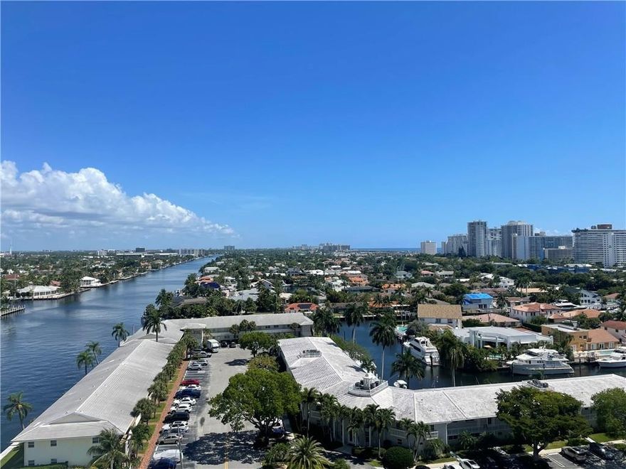 Enjoy breathtaking views from this 14th floor hidden gem in the heart of Fort Lauderdale. This 1/1 is well kept and ready for a new buyer's personal touch. Coral Ridge Towers offers all the conveniences of beachside living, with the peace of mind of 24/7 security and full service professional onsite management. This 55+ Co-Op community is located on the barrier island with the beach, grocery stores and a variety of great restaurants within walking distance. The building offers an array of amenities including a heated pool surrounded by lush tropical landscaping, gym, and more.