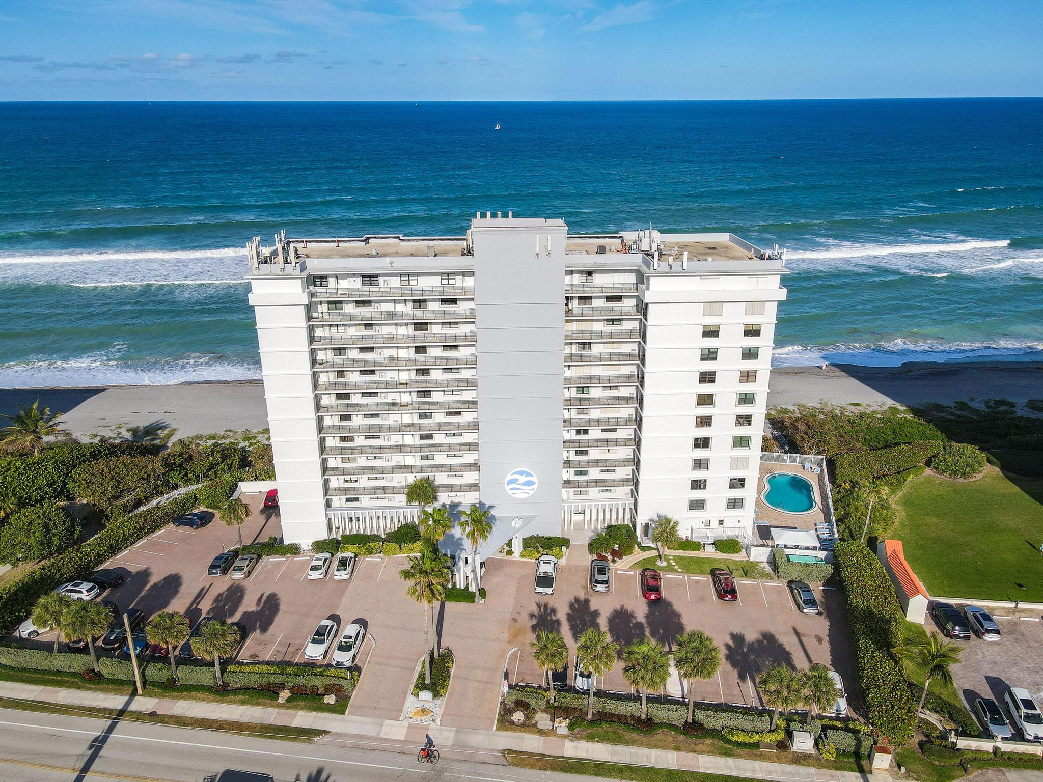 Luxury oceanfront living in Juno Beach! Welcome home to your turn-key condo situated on one of the finest beaches along the east coast. Highly desired location provides proximity to everything you'll need. This spacious 2/2 condo boasts picture perfect views of sandy white beaches and crystal blue oceans. Completely furnished along with tvs, kitchenware, linens and beach gear. Large master bedroom with an oceanview features a large walk-in closet, spacious vanity area and ample storage. Guest room includes two beds. PRIVATE BEACH ACCESS and large heated pool! NEW IMPACT SLIDERS, newly renovated patio! First $100 of electric bill included along with cable, wifi, water and premium streaming services. $5,000/month for an annual lease, $5,500/month for 6-11 months, $6,200/mo for 4-5 months.