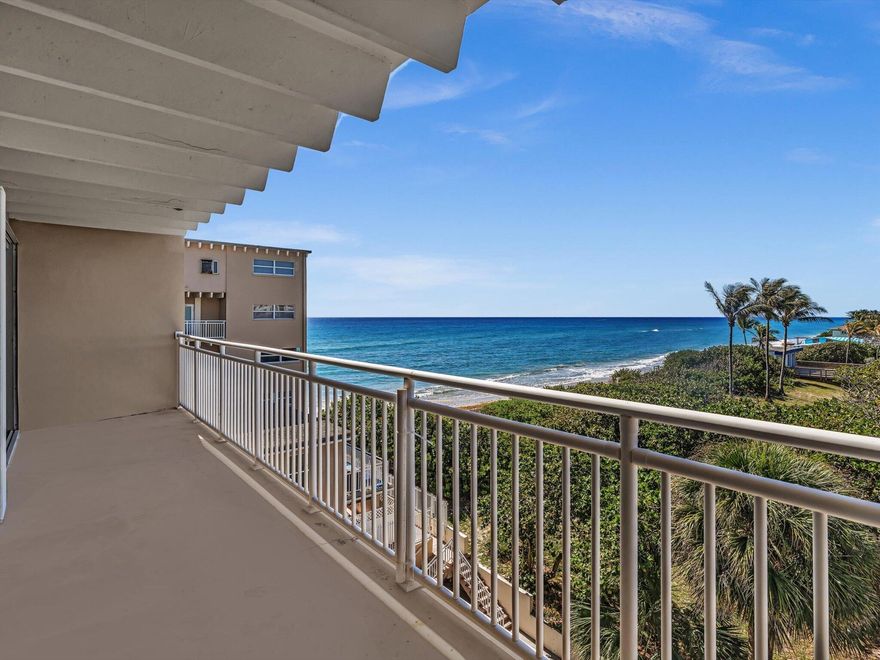 Oceanview from Every Room!!  Experience coastal living at its finest, this beautifully maintained 5th-floor 1BR/1BA home at Imperial House is located on the quiet Barrier Island of Palm Beach, between the Atlantic Ocean and Intracoastal Waterway. This ocean view home is light-filled and has a relaxing atmosphere throughout. Enjoy private beach access, resort-style pool, rooftop sundeck, elevator access, and assigned plus guest parking. Walk to nearby dining, cafés, and resort amenities. Enjoy one of the lowest HOA fees on the beach. Seawall restoration completed in 2023. Concrete restoration is expected to be completed by June 2026. Unit 505. Impact front door replacement is being done. Current assessments paid by seller with no new assessments at this time. Own your piece of paradise.... Beautifully maintained 5th-floor 1BR/1BA residence at Imperial House offering ocean views from every room. Co-Op Building. Rental restriction is 2x/year for a minimum of 60 days. No short term/Airbnb. Concrete restoration projected for completion June 2026. Unit 505, Impact front door replacement is being done. Current assessments paid by seller. No new assessments. Buyer to verify all fees, rules, measurements, and association information.