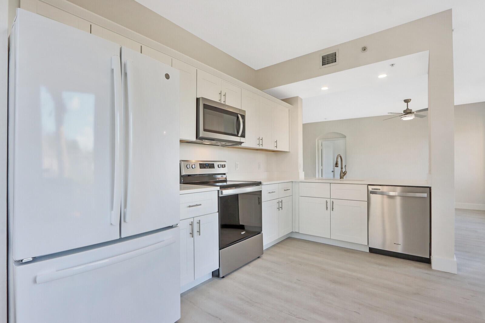 If you're in the market for a new rental home, and elegance and style combined with modern amenities are on your list of priorities, consider Residences at Legacy Place and experience resort style living twenty-four hours a day. This 1 bedroom 1 bath 1 car garage home takes condominium living to another level of comfort, class, and convenience. . The renovated condo is fitted with new luxury vinyl flooring throughout. The master suite is an oasis for a restful sleep and features a quality spa-like bath. The Chef's kitchen is the perfect place for preparing meals whether it's for a quick snack or when hosting a dinner party. The kitchen features designer cabinets enhanced with soft close doors, custom lighting, striking quarts counters, and modern stainless appliances.