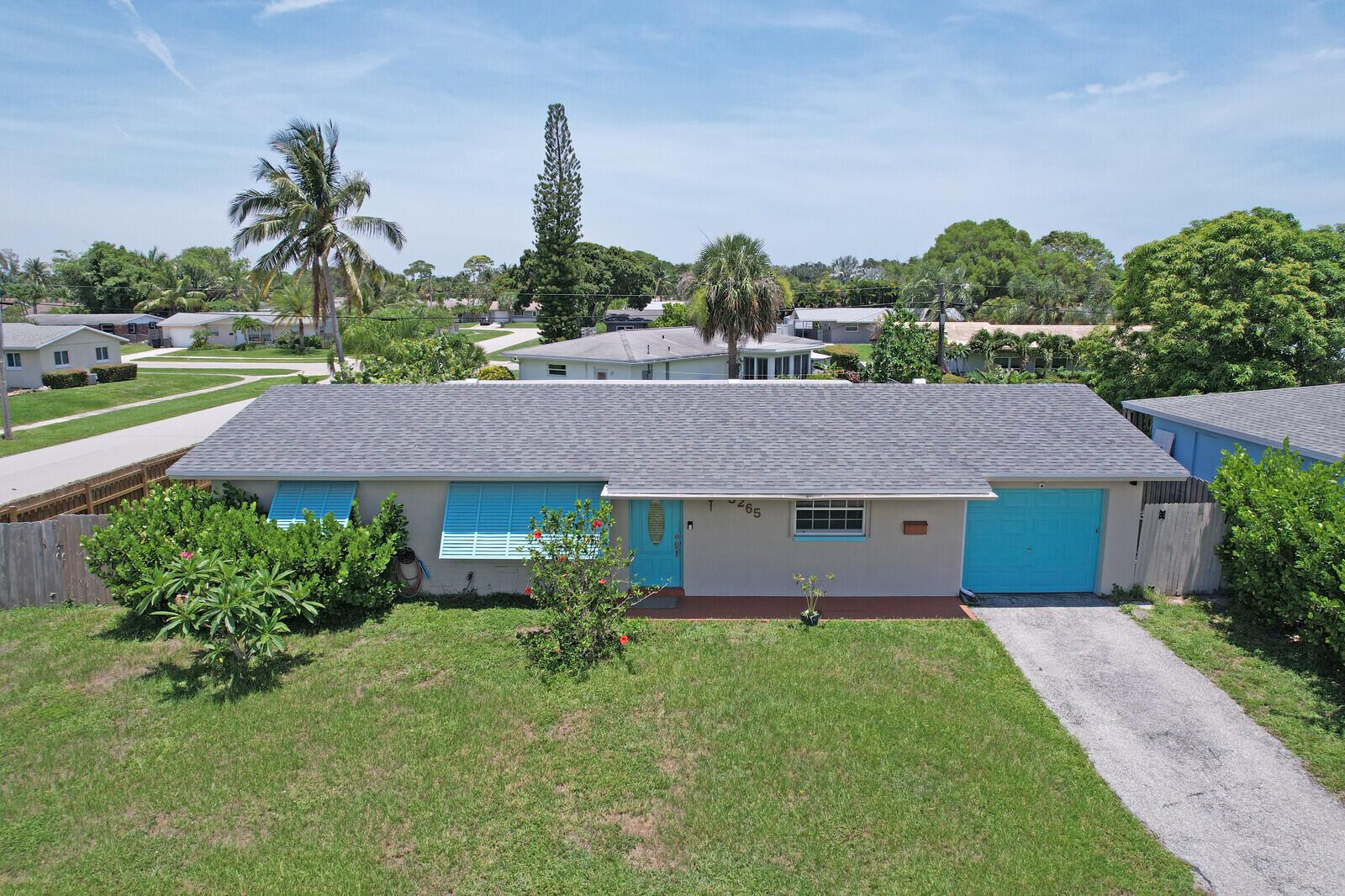 Amazing location! On the heart of Palm Beach Gardens, NO HOA, this 4bed, 2ba home with a 1-car garage presents a fantastic opportunity for buyers with vision. A new roof was added in 2021, A/C 2023, water heater 2021, new refrigerator 2025 and dishwasher 2023. Interior would benefit from some updating/remodeling. The spacious backyard has space for a pool. The home offers great potential for a creative refresh. Easy to show! Don't miss this one!