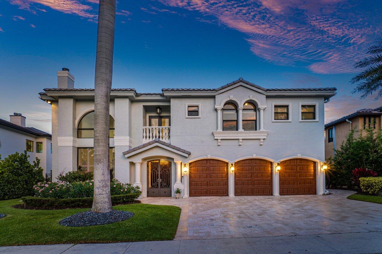 Situated behind private gates and fully remodeled in 2021, this immaculate 6 bed/5 bath home has left no detail overlooked. Upon entry, you'll be greeted by soaring ceilings and an abundance of natural light. The gourmet chef's kitchen features KitchenAid appliances, quartzite & granite countertops, 2 walk-in pantries, 7-burner gas range, and paneled refrigerator. Home offers one suite downstairs w/ Murphy bed (currently used as a den), and 5 suites upstairs. Primary suite features 2 oversized walk-in closets, sitting area, en-suite bathroom with dual vanities, shower and soaking tub, and attached bedroom w/ private bathroom perfect for an office, nursery, or flex space. Outdoor courtyard boasts a summer kitchen, heated saltwater pool & spa w/new pump,lush landscape & room for a side yard.