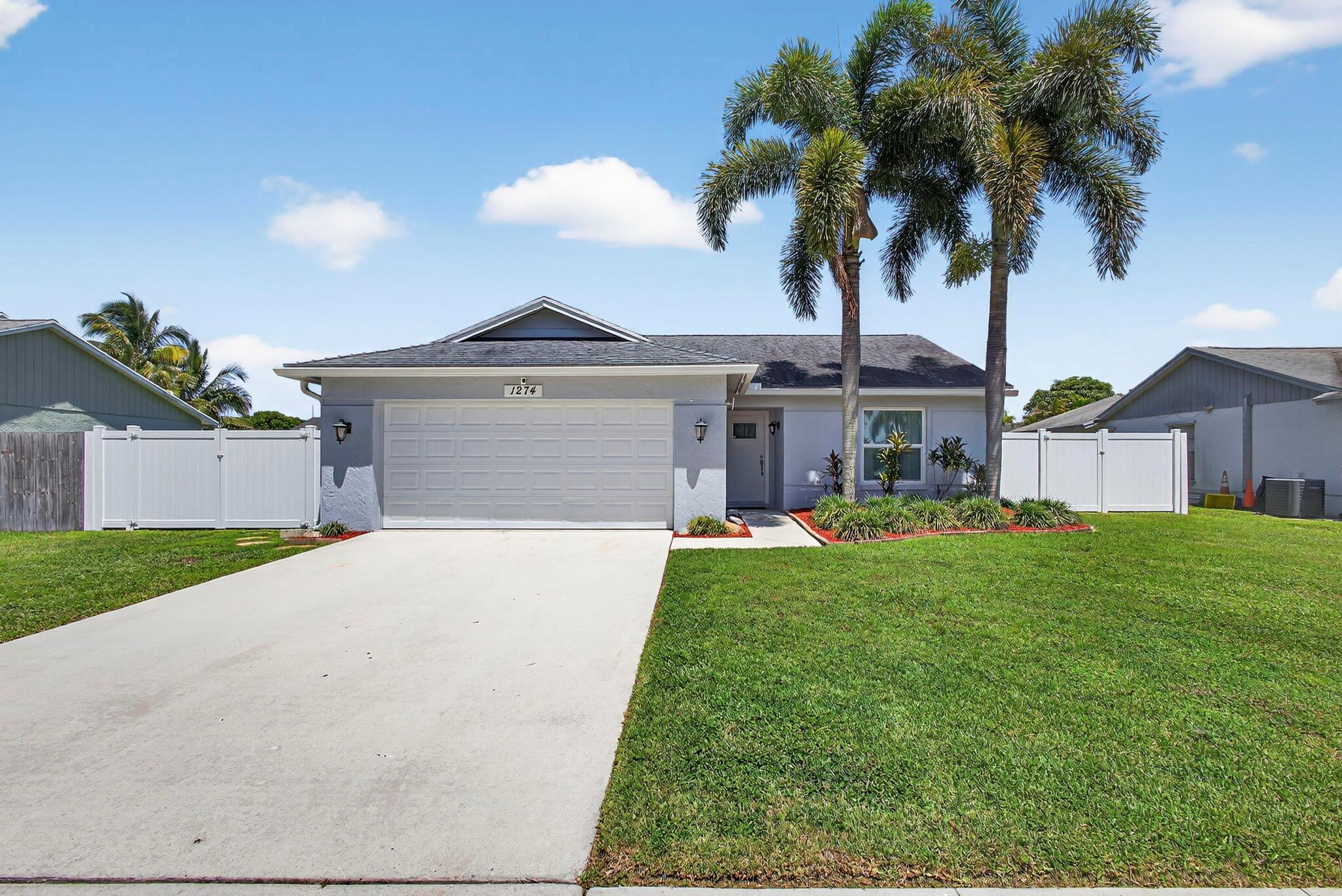 Come see this move in ready gem with no HOA! This sweet Cottage style home boasts a 2 car garage and updated finishes throughout. Durable weatherproof fencing encloses a private backyard that is great for pets or backyard BBQ's. New High Quality Vinyl plank flooring plays off a sleek modern styling that runs throughout this home. Modern Impact windows give a sense of comfort and style. Inside or Outside this home is ready for your immediate enjoyment!