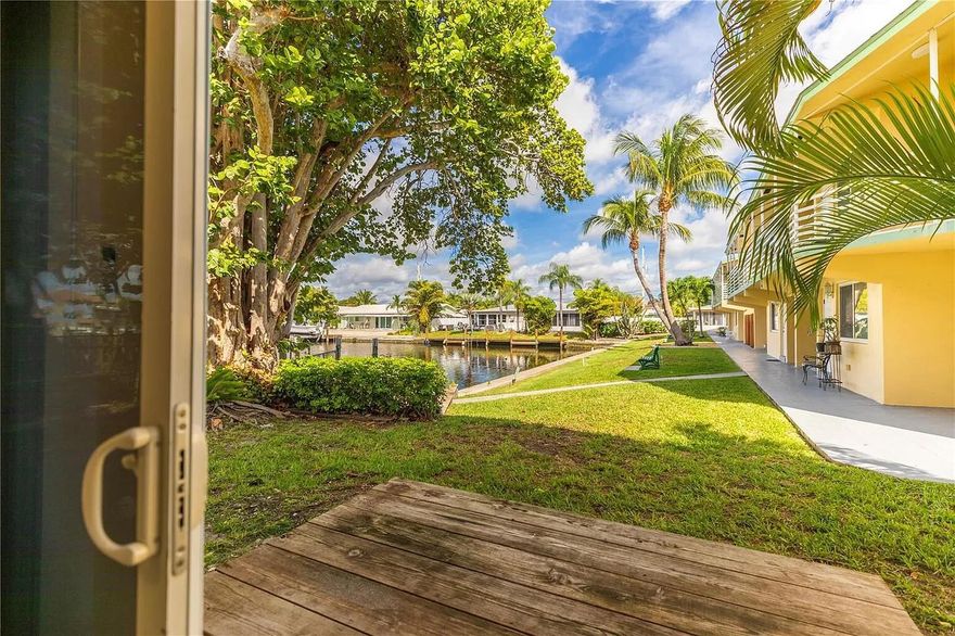 Welcome to your slice of paradise! Move-in ready waterfront studio on the first floor with sliding doors leading directly to the canal. Located in the sought-after Cypress Cove community in East Pompano Beach. Quiet, laid-back living at its best. This 550 sq ft unit features a walk-in closet, impact windows, and central A/C. Laundry on-site and one assigned parking space. One pet up to 35 lbs allowed with deposit. Minutes from the beach, parks, restaurants, shopping, and major highways. Enjoy the perfect balance of coastal charm and comfort -- where every day feels like vacation. Min 650 credit required.