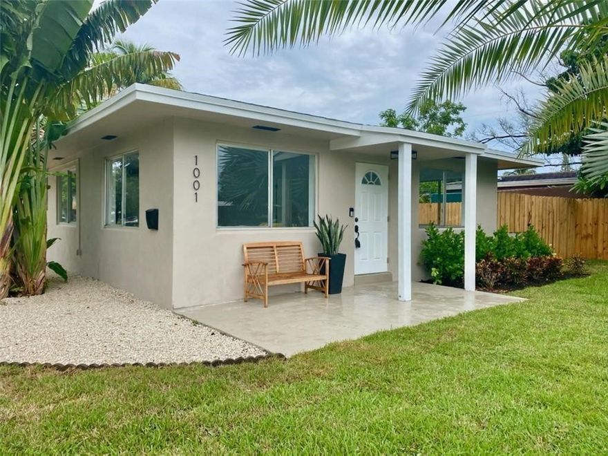 Beautifully remodeled 3 bedroom, 2 bath in the quaint Kester Park neighborhood of East Pompano. Situated on a corner lot, this home features an open layout, new appliances and all new finishes throughout. New roof installed this year and brand new impact windows on order that will be installed prior to closing. Great location, just 1 mile from Pompano Beach. Walk, bike or golf cart to Kester Park, Pompano Beach amphitheater, the beach or any of the amazing restaurants along Atlantic Blvd!