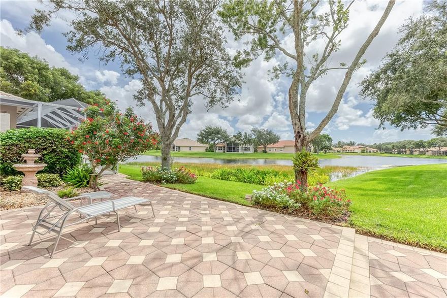 WELCOME TO YOUR NEW HOME...BEST LOCATION IN AVALON ESTATES! YOU'LL BE READY TO MOVE THE MOMENT YOU STEP INSIDE. CHECK OUT THE AMAZING, EXPANSIVE WATER VIEWS & GET READY BEGIN TO ENJOY THE FLORIDA LIFESTYLE FROM YOUR OVERSIZED SCREENED-IN PATIO AREA. THIS HOME HAS THE COMFORTS OF A SPACIOUS SPLIT FLOOR PLAN W/ VAULTED CEILINGS. THE OWNERS SUITE FEATURES VIEWS OF THE LAKE W 2 WALK IN CLOSETS, DOUBLE SINKS & A LARGE TUB W A SEPARATE WALK-IN SHOWER. UPGRADED KITCHEN W/ SS APPLIANCES, HURRICANE SHUTTERS THROUGHOUT, NEWER AC. AVALON ESTATES CLUBHOUSE WAS RECENTLY REMODELED & OFFERS MANY RESORT-LIKE AMENTIES INCL THE POOL & SPA AREA, FITNESS CTR, CARD RMS, PICKLEBALL, BOCCE BALL, TENNIS, ENTERTAINMENT RM W/ FABULOUS SHOWS PLANNED ALL YR THAT YOU WON'T WANT TO MISS. CLOSE TO SHOPPING & MAJOR HWYS.