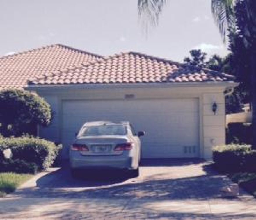 Close to Wellington polo and equestrian events. Newly painted; new appliances and window treatments (some installed after photos were taken). Two master suites. New wood-look tile in bedrooms. Home is like new!Sliding doors open onto a lanai for beautiful breezes. Club area includes a cafe, bocci area, tennis, two large, heated pools, and more!