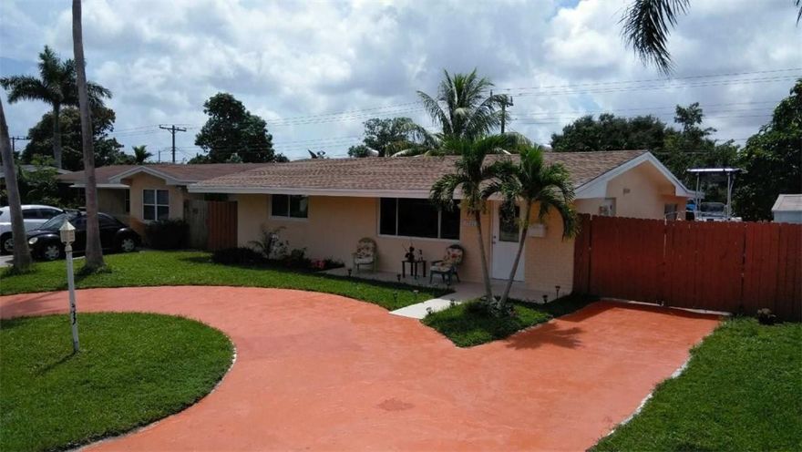 Beautiful 3 bedroom 2 bath with a pool big Florida room completely remodeled 1300 Square ft living area new roof new AC 16 series new kitchen granite countertops Granite Island new bathrooms new tile floors throughout the whole house impact windows huge backyard can park boat or RV A1 schools desired neighborhood for jogging walking two shops Mall move in ready walking distance to shopping center Denny's restaurant Sunday morning breakfast desirable neighborhood.