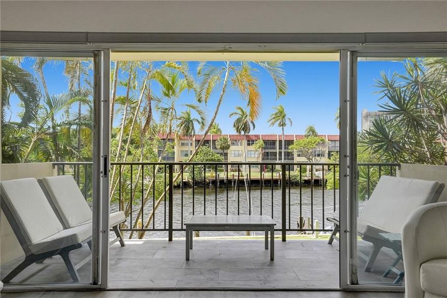 Back on the market, showings start again Saturday December 2nd 2022. Huge price reduction! Unit comes fully furnished with newer furniture. Wow, Gorgeous 2bed 2bath fully updated 1 year ago with new floors, kitchen, bathrooms, ac, water heater and electric panel. Watch the boats go by from your open air balcony that overlooks the Cypress creek canal located off the intracoastal. This all ages community features include boat slips (when available), ocean access with only one fixed bridge, Newer modern lobby with marble floors, pool, gym, clubhouse and a financially stable budget including a reserve. The building allows 2 car parking (one assigned) and we are located only 5 minutes from the beach, restaurant's, bars and shopping.