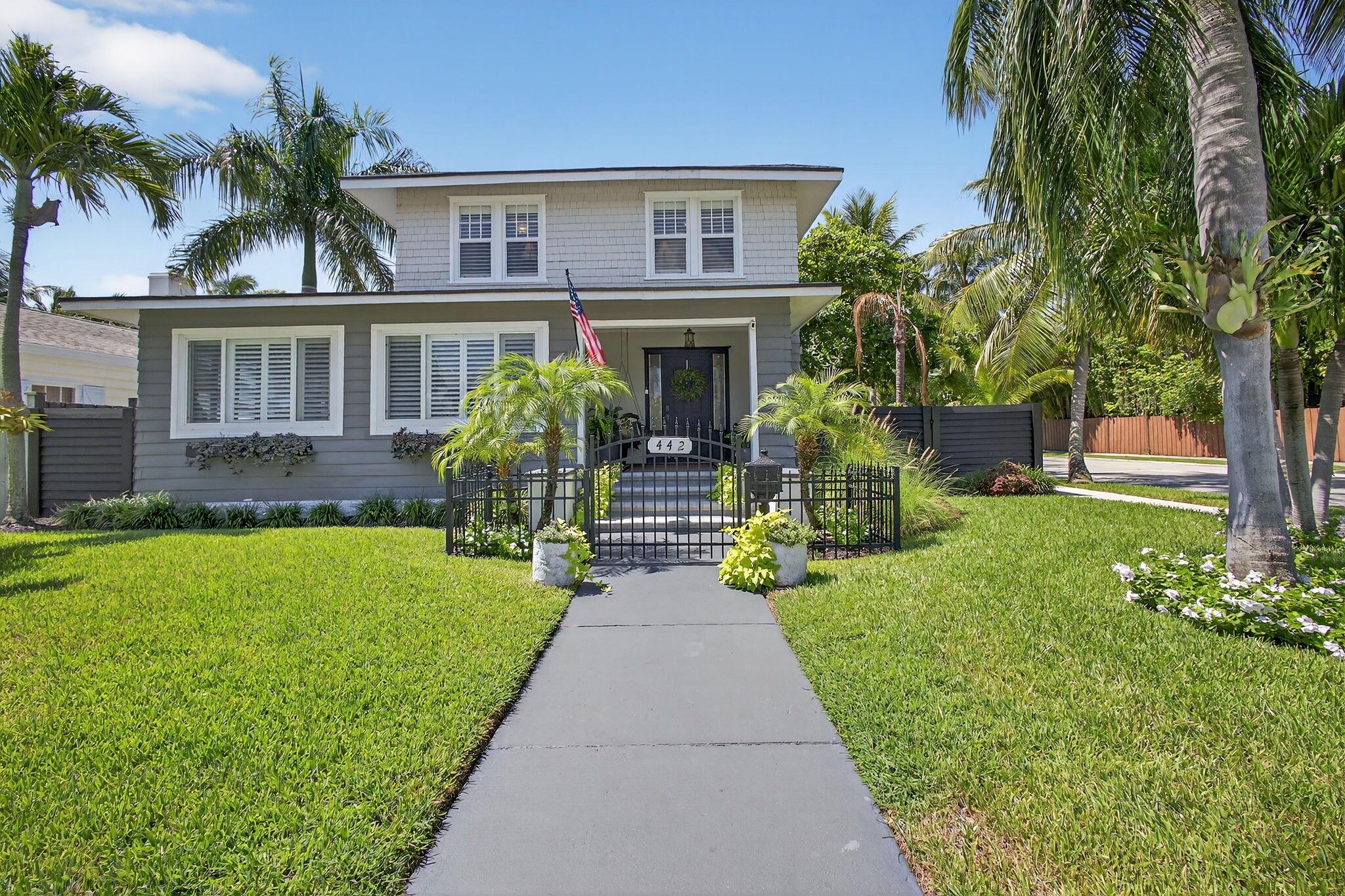 Absolutely gorgeous home in HOT! HOT! HOT! Northwood Village, with tons of new developments going up within a few blocks makes this home an excellent investment. Walk to fun restaurants and shops. Just 1 mile to PB Island, downtown WPB and minutes to airport. A beautiful renovation, including: New roof '24, hurricane windows '22, kitchen/laundry/bar '25, Pool resurfaced '18, AC '24 & '22,insulation '22, shutters '23, salt water pool '23, water heater '25, cottage '22,outdoor lighting '23, appliances '25. updated baths '17. Gorgeous open spaces, resort like backyard and pool area. Cottage is the 4th bed/bath, perfect for guests or extra income. Dade county pine, wood floors throughout, fresh paint and so much more. Get in on this fun lifestyle in Historic Northwood before its gone!