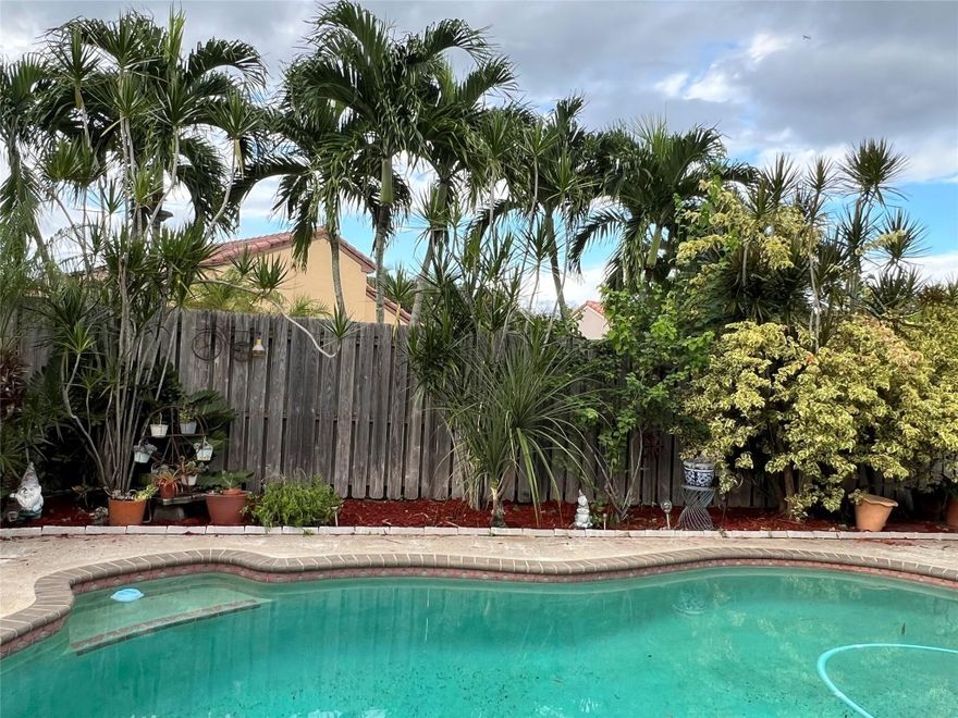 Osprey North Sawgrass Mills development. In law bedrm 1st fl....  Easy Option, 5th bedroom upstairs loft area now is TV office area, has opening for closet just needs the doors & one wall it was a Builder option when purchased. Master bedroom upstairs with lg walk in closet. 1 bedroom downstairs. Private back yard w/ Large Open freeform pool. Spacious Sitting covered area Pergola covered for entertaining outside. Wood cabinets, Black stainless, & Granite kit w/built in wine Frig. Tile floors. ONE OWNER HOME. Move in ready. Near Great Schools, Sawgrass Mills shopping Mall, Major highways, Low HOA $200 per month covers lawn & community maintenance. (some furniture for sale) Home alarm system. Accordion shutters upstairs & panels downstairs. Extra cabinets for storage in garage.