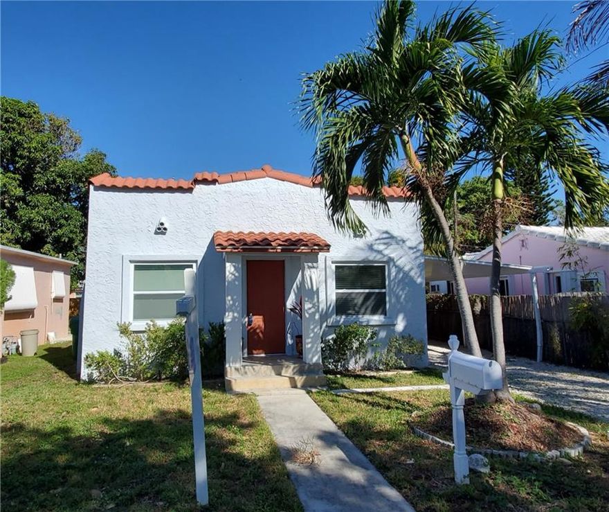 Totally updated Mediterranean home East of US1 in Dania! Charming curb appeal with fresh, modern interior. The kitchen has top of the line appliances including wine cooler, dishwasher, fridge/freezer, quartz counters and much more. Tile floors thru-out. The bathrooms are luxuriously finished. Spacious bedrooms with ample walk-in closets. New Hurricane impact windows and new central A/C. Fenced backyard with decking and tropical landscaping. Covered parking in carport. Conveniently located near the beach and international airport. Tenant Occupied until June 2022.