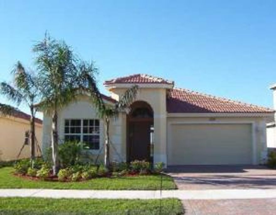 NOT A SHORT SALE OR REO. UPGRADED AQUARIAN MODEL SITUATED ON A PREMIUM WATER LOT 18' TILE IN ALL LIVING AREAS, WINDOW TREATMENTS, CEILING FANS IN ALL BEDROOMS, LUXURIOUS BATHS INCLUDING ROMAN TUB WITH JETS IN MASTER BATH AND GOURMET KITCHEN THE COMMUNITY OF NEWPORT ISLES HAS A RESORT STYLE RECREATION FACILITY WITH A COMMUNITY CLUBHOUSE, HEATED SWIMMING POOL, TENNIS COURTS AND CHILDREN'S PLAYGROUND AREA. GREAT LOCATION WITH EASY ACCESS TO 95 AND FLORIDA TURNPIKE. CONVENIENT TO SHOPPING.