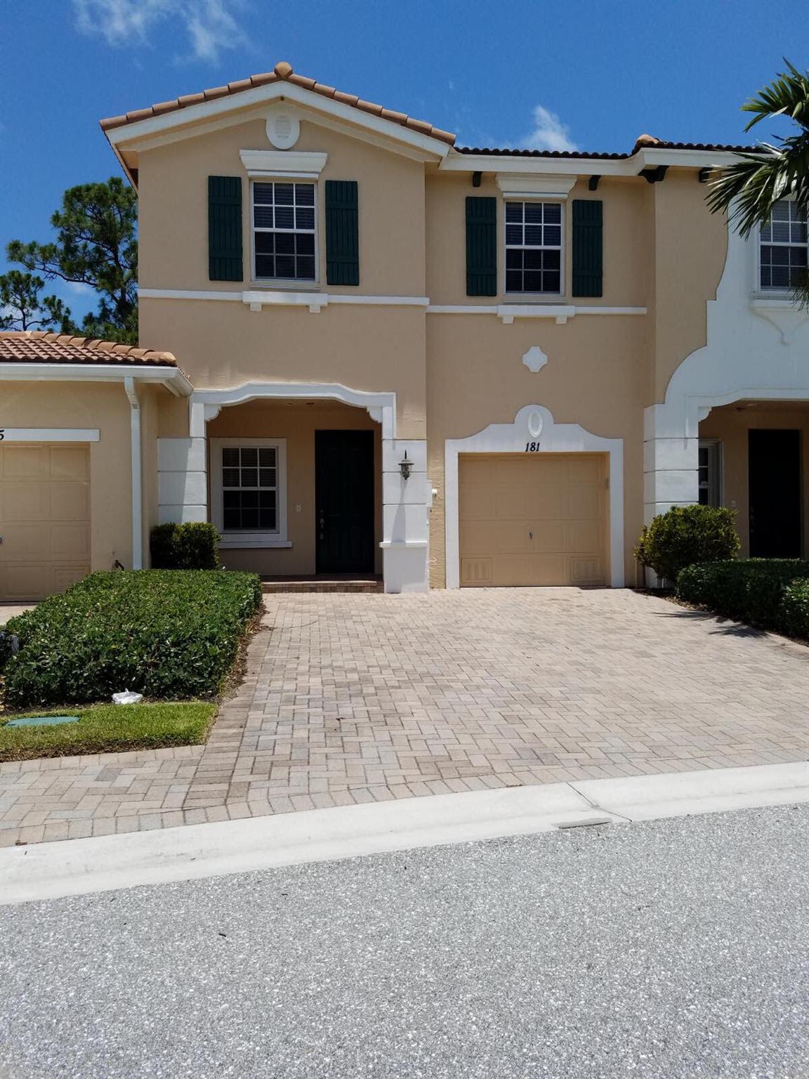 Well maintained townhome all tile on the main level, beautiful wood cabinetry in the kitchen, tasteful back splash compliments the stainless appliances and granite counter tops. Large master bedroom with separate tub and shower, two additional bedrooms upstairs and one full bath. Plenty of storage in this unit not counting the one-car garage. Pavered patio in back looks over Preserve. Community pool, spa, basketball court, gated development all in a very convenient location.