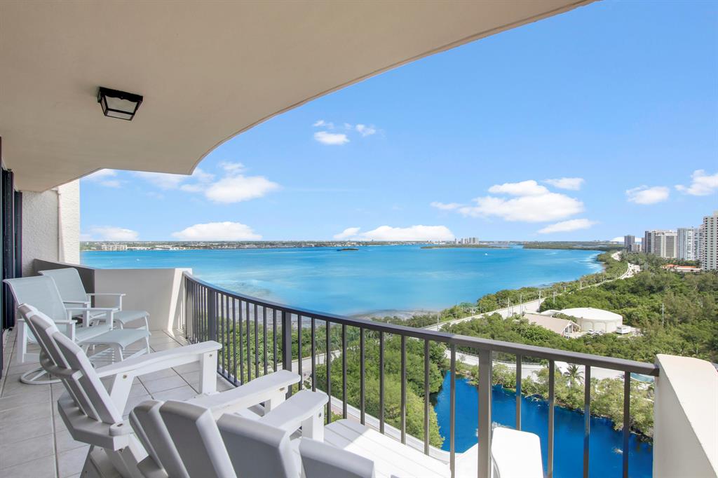 Steps to the Ocean! Come enjoy the ocean and wide intracoastal views from this stunning 17th floor condo! Beautiful open kitchen complete with quartz counters and stainless appliances. Wood floors throughout the main living areas. The master suite with en suite bathroom that has been completely remodeled with double vanity, large glass shower and soaking tub. In unit laundry room and covered parking. Beautiful amenities include a pool, fitness center, tennis & a community room. There are plenty of shops & restaurants nearby to enjoy.Available October-December 2022.
