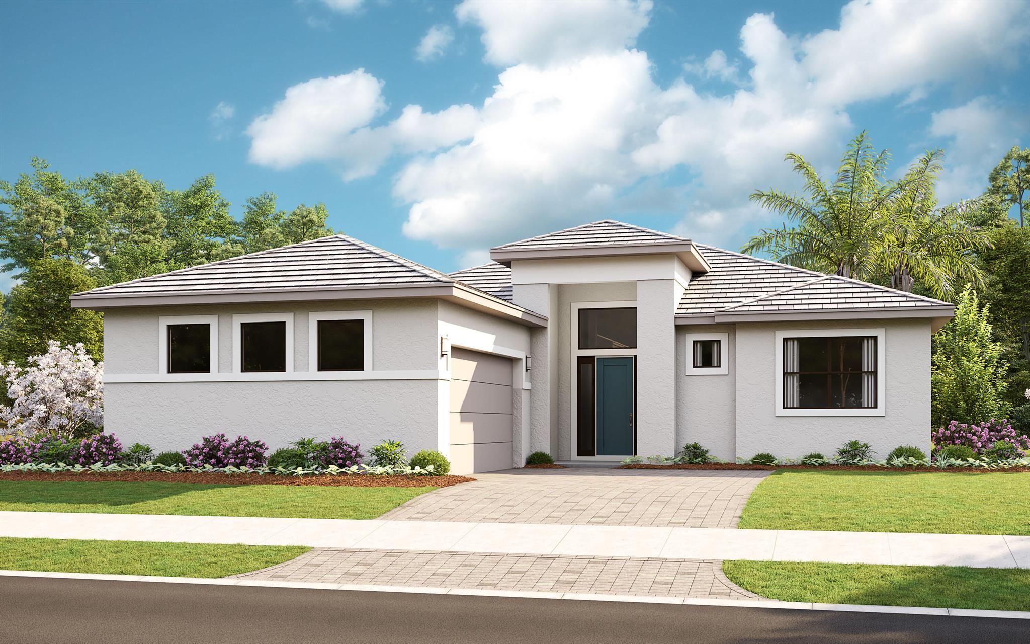**New Construction** Model photos used for reference. This brand-new Riley floorplan, built by Kolter Homes, is situated on a private homesite in Westlake's only gated 55+ community. The home includes 3 bedrooms, 3 1/2 bathrooms, and a 3-car garage. The home also includes gas cooking in the kitchen along with a 3'' thick quartz kitchen island and second tier upper cabinets. This Riley comes with the upgraded corner sliding glass door, spray foam insulation, under cabinet LED lighting, a laundry tub rough-in connection and a gas connection for a future pool heater.