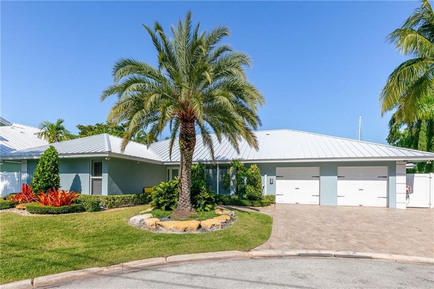 Welcome to your dream home in Fort Lauderdale's exclusive gated Sunrise Key neighborhood! This magnificent waterfront home boasts 75' WF, offering a large turning bay, no fixed bridges and easy access to the intracoastal and ocean.  With an updated open floor plan, 4 bedrooms and ample living space, this home provides the perfect setting for spending quality time w/ family and friends. Outside, the home's expansive backyard is a true paradise, with plenty of space for outdoor living and entertaining. Large patio, pool & spa. New Metal Roof! Quick access to the vibrant restaurants, shops, & cultural attractions of prestigious Las Olas Blvd, plus just minutes to Fort Lauderdale Intl airport!  NB: The neighboring property can also be purchased, for a combined 250' of waterfrontage.