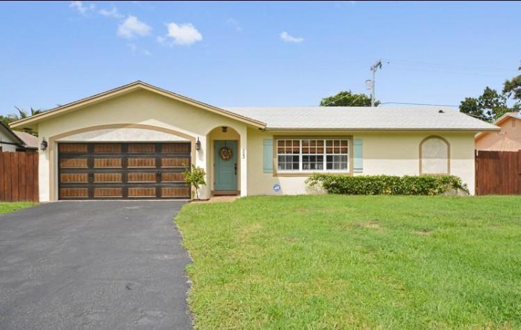 Single story 4 bedroom 2 bathroom with 2 car garage in prime location! East of i95 with easy access to highways, shopping & dining. Large fenced in backyard. Split floor plan, en suite master bathroom. Granite countertops in kitchen & bathrooms, SS appliances. Open floor plan. 4th bedroom has a closet but is set up as office/den with french doors. Hurricane panels. Close to beach and Atlantic Ave! Pets considered on case by case basis.