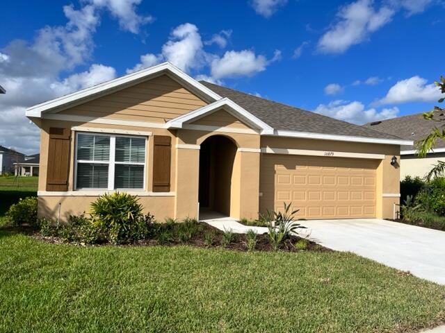 BRAND NEW in Crosstown Commons 3 bedroom and 2 bath 2 car garage home with a gorgeous WATER View. ready for rent. Be the first to live in this gorgeous DR HORTON built home. The community has a pool and grill area. Location is key with it being right off Crosstown Parkway and ready to commute on I 95 north or south or head east on crosstown parkway. Right outside of all the shopping, events and restaurants Tradition has to offer. Small dog under 25lbs considered with non refundable pet deposit.