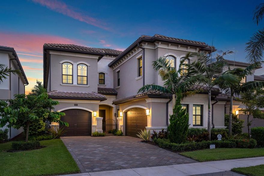 Welome to the prestigious Annabelle model estate! This new model has never been lived in before and boasts a new living prestigious design. This spacious 5,715 sq. ft. home boasts one of Boca Bridges most sought after floorplans, The Annabelle. Situated on a due south exposure and lakefront premium lot, no expense has been spared on this home. Professionally designed, custom draperies, furniture, and tastefully selected art boast a modern yet transitional luxurious lifestyle throughout the home. Custom TV's and speaker systems outfitted for every room along with wifi booster antennas, makes sure that any homeowner has top tier technology at their fingertips from every room in the house. Soaring ceilings in the living room offer a grandeur entrance unparalleled to any rival in the area.