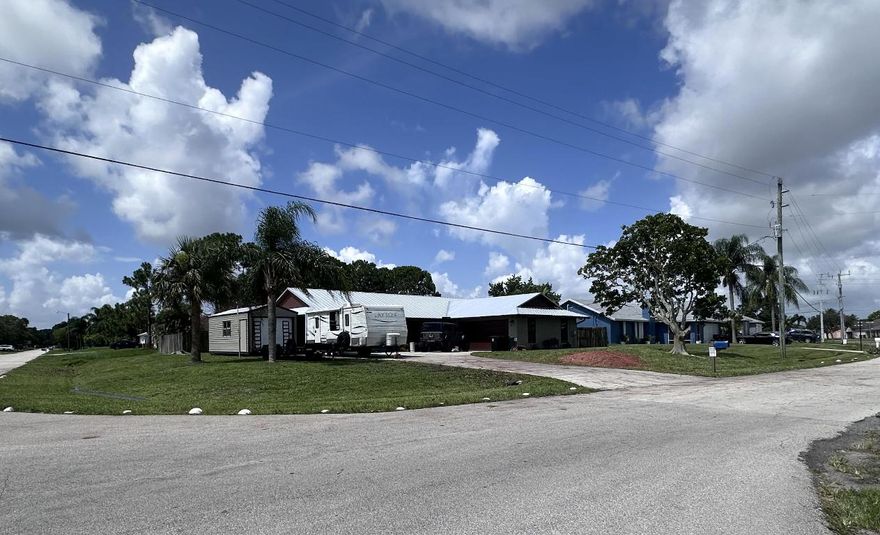 Buyers seeking instant equity! This 3-bedroom, 2-bath, 1,934 sq ft ranch sits on a large waterfront canal lot with a private inground pool. Perfect for those who want to renovate and customize themselves without paying investor markups. Major upgrades already complete: new roof (2022) and brand-new HVAC (2025), 10X24 color matching Shed. Priced to reflect cosmetic updates needed—bring your vision and create value from day one!