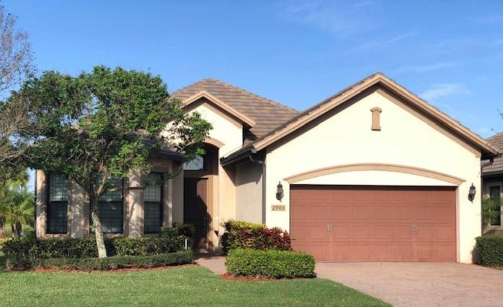 Fully furnished and beautiful Reiner Home with wonderful lakeview. This is a best seller!!!. 3 bedrooms 2 full baths additionally offers an office/den that takes as a 4 bedroom place easily, and expansive 2 car garage. Impact windows and doors are throughout the home. Interior flooring is tile, Fully upgraded builder kitchen package with stainless steel appliances, gas cook top and oven .Granite kitchen counter tops & backsplash compliment the high-end constructed wood cabinetry and social area that oversees at the lake. Large patio is perfect for entertaining and dining with great lake views. Castellina is one of the newest neighborhoods in Wellington