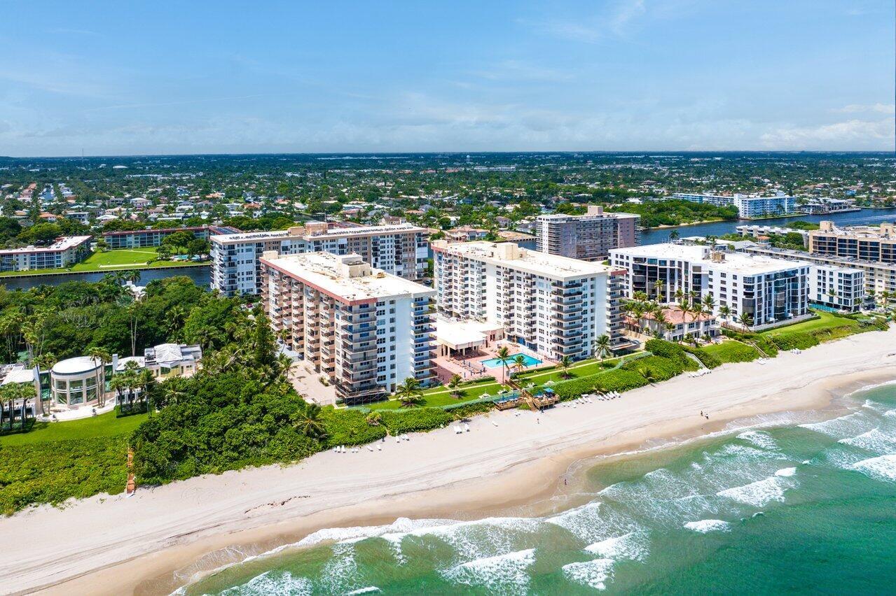 Stunning ocean, Intracoastal, and city views from this fully furnished and decorated 2bed-2bath turn-key condo in Opal Towers! This beautiful 7th-floor corner unit features an equipped kitchen, linens, and extra windows that fill the space with natural light and showcase the spectacular views. All new impact glass windows & doors. This Resort Style community is perfectly situated on the famed Hillsboro Mile. Features include a new A/C & water heater, renovated eat in kitchen with additional bar top, tray ceiling with recessed lighting, and ceramic tile throughout. Spacious master suite with a large walk-in closet, a tub/shower combination, and marble countertop vanity. Freshly painted and meticulously maintained. Opal Towers provides resort-style living with direct beach access, a