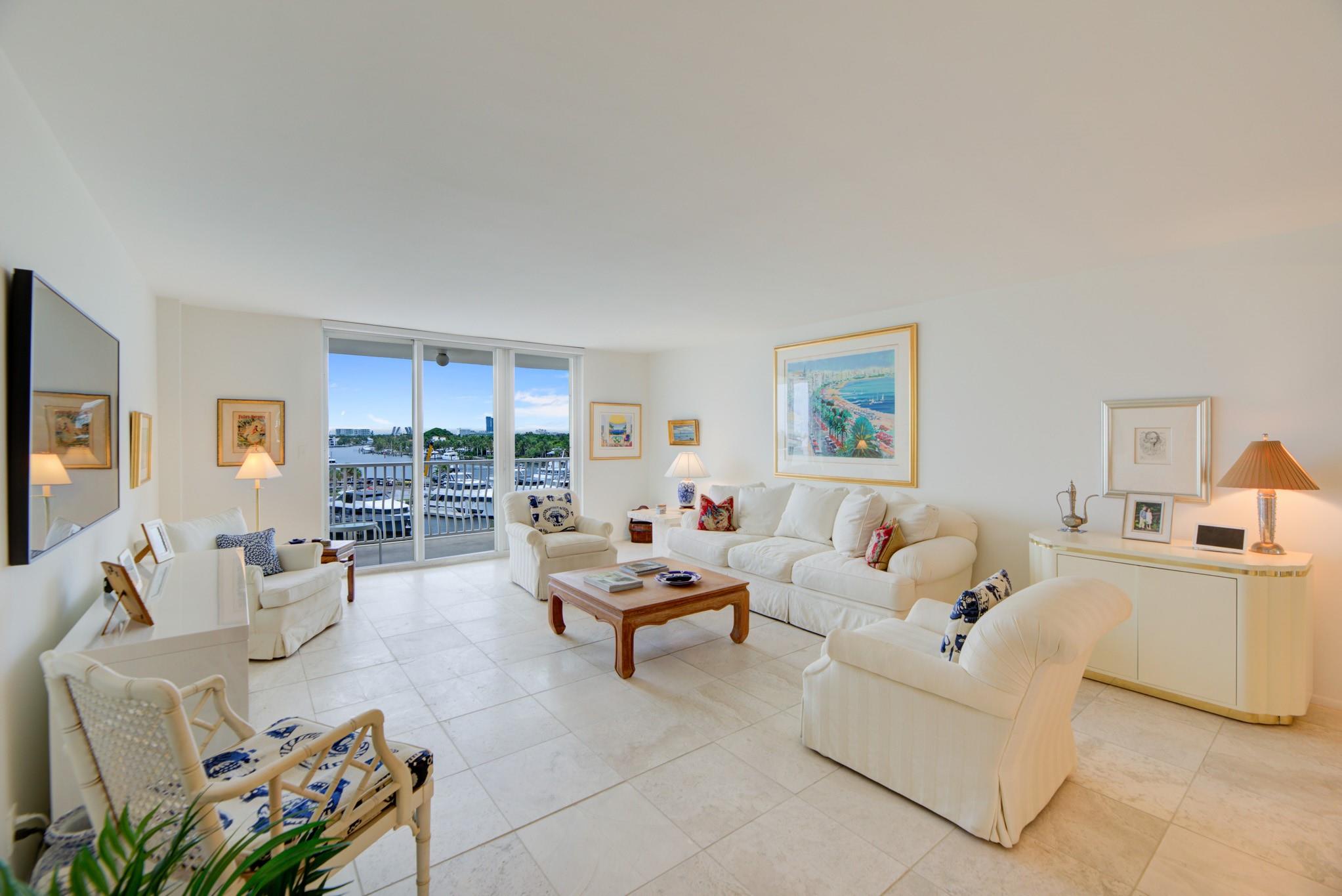 Stunning views of the Intracoastal Waterways, Atlantic Ocean and the beautiful City of Fort Lauderdale skyline.
This 5th floor condo has a large balcony facing directly to the Swimming Hall of Fame (The Fort Lauderdale Aquatic Center) with the highest dive platform in the Western hemisphere at 27 meters.
It has been substantially updated and in mint condition with 1500 sf, 2 bedrooms/2 baths split floor plan.
The Venetian is located just across from the beach in a very desirable "Resort style" building with Tiki Bar, Spa, Pool, Gardens, Library w/ free WiFi, 24hr Security, ping-pong, billiard and a large fully equipped 24 hrs fitness center. Internet and basic cable are included in the low monthly maintenance fee. Dockage as available! A must see!