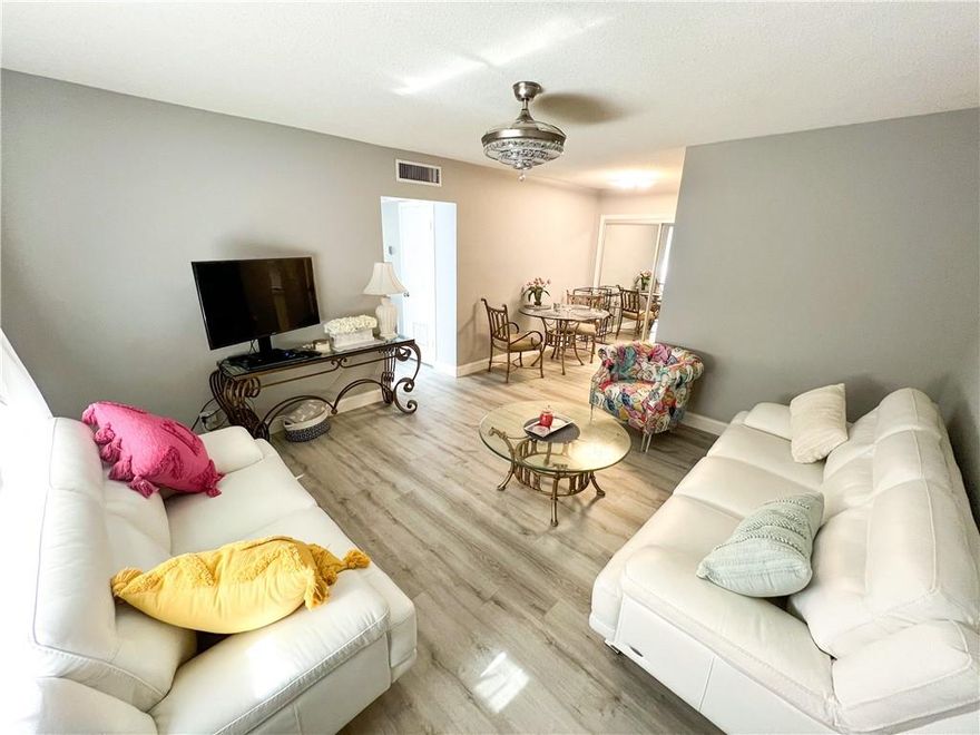 BEAUTIFULLY UPGRADED 2/1.5 **FIRST FLOOR** CORNER UNIT IN THE HIGHLY SOUGHT AFTER VIRGINIAN COMPLEX. 55+ COMMUNITY** COMMON AREA LAUNDRY AT EACH BUILDING ** POOL AND CLUBHOUSE ** DIRECTLY ACROSS THE STREET FROM PUBLIX AND RIGHT NEXT DOOR TO BREAKFAST, LUNCH & DINNER VENUES ** WALK, BUS OR RIDE YOUR BIKE TO POMPANO BEACH LESS THAN 2 MILES AWAY ** PIER, FISHING, SPLASH PAD, YOGA ON THE BEACH, RESTAURANTS AND THE FAMOUS BRINY PUB