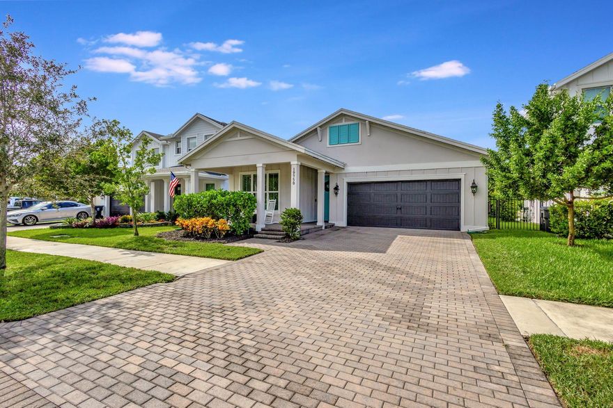 Beautiful home in the highly sought-after community of Arden! This 3 bedroom 2 bathroom spacious home offers many upgrades such as tray ceilings, soaking tub in the primary bathroom, Quartz countertops, decorative shiplap in Dining and Family rooms, 20x20 tile throughout. Arden offers so many amazing resort style amenities including breathtaking pools with splash pad, cabanas, and grill area, clubhouse, state of the art gym, tennis and basketball courts, adorable parks throughout the community, tons of community events, as well as a 5 acre working farm. Residents also get a monthly produce share from it's farm. Don't miss this opportunity to live in this incredible neighborhood!