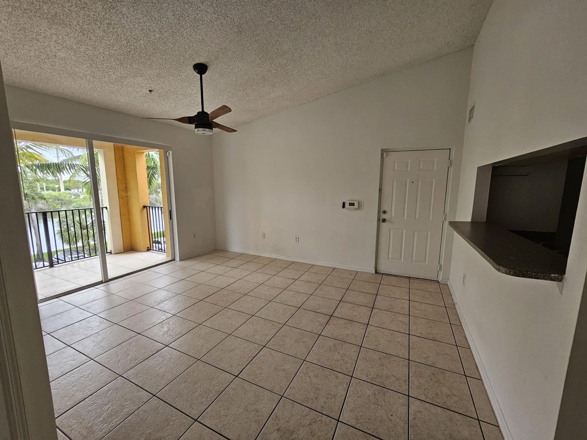 Spacious 2-bedroom, 1-bathroom unit featuring elegant vaulted ceilings , modern stainless steel appliances. Enjoy the convenience of a full-size, side-by-side washer and dryer in your unit. Conveniently located near shops, restaurants, and main highways and a short stroll away from the vibrant new downtown Miramar. Gated community with a sparkling pool, scenic walking paths, fully-equipped gym, basketball and tennis courts—offering the ideal blend of comfort and lifestyle. Water, sewer and trash for added convenience.