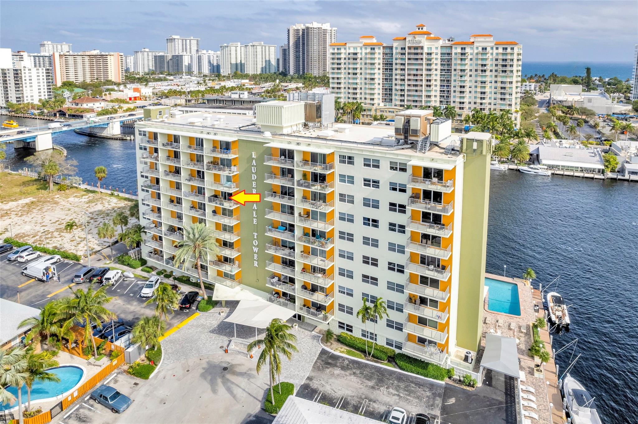 SPACIOUS, FURNISHED STUDIO WITH LARGE BALCONY & STUNNING SUNSET VIEWS! Features ceramic floors, impact glass, walk-in & wall closets. Enjoy views of canals & downtown Fort Lauderdale. Building offers an Intracoastal-front pool & gym with water views. One assigned parking space. Amazing location close to shopping, airport, Las Olas and walking distance to the beach. Seasonal rental min 4 months. Also available annually at $1,900/month. NO PETS. NON-SMOKING. Quick approval. Call today to schedule a showing!