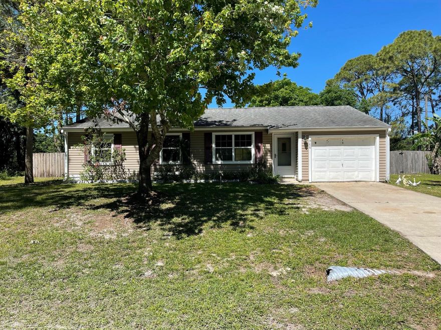 3 Bedroom, 2 Bath, 1 car garage home in Palm Bay.  Needs some updating/TLC but priced to sell.  Great opportunity to buy below market.  Will not last long.  Cash or conventional only.