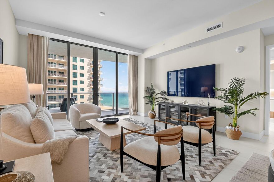 Welcome to The Amrit - Singer Island's premier luxury wellness resort-style residence. Unit #1210H offers a rare opportunity to live in a beautifully designed, fully furnished condo with uninterrupted ocean views from every bedroom and main living space. Property Highlights:-Incredible panoramic ocean views throughout the residence-Fully furnished with luxury designer finishes-Spacious open-concept layout with floor-to-ceiling windows-High-end kitchen with premium appliances-Two bedrooms, each with en-suite baths and ocean views-Powder room for guests  Wellness & Lifestyle Amenities:-Daily beach yoga and select group fitness classes        -Oceanfront pool & hot tub,
