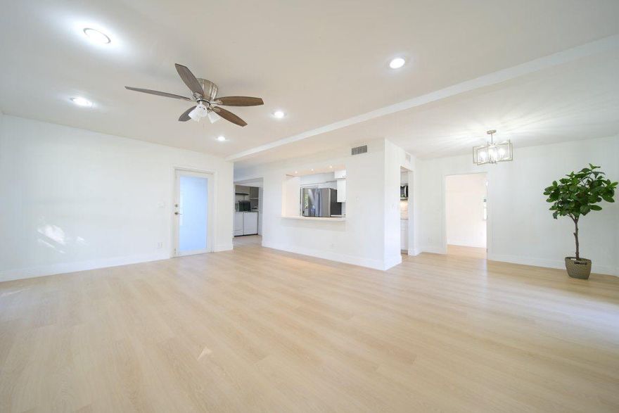 ALL AGES COMMUNITY! Renovated 4bedroom 2 bath home in Tamarac. Roof ~2023. AC~7 yr old. Prior owners had the windows and doors updated with the YGREENE Pace energy loan program. No problems obtaining insurance. Home has PVC plumbing. No issues with cast iron pluming! This is a very spacious home on a quiet street - no thru traffic. New waterproof Luxury Vinyl Plank flooring - 100% waterproof & real solid wood baseboards. This home is turn key - needs nothing. ft. Yes - the HOA will allow you to add a fence and/or a shed. Lots of trees and natural shade to keep the home cool in the summer. There is a Mango tree and also an avocado tree. Some images are virtually staged. adj sq footage estimate 1,647 (estimate). Owner agent.