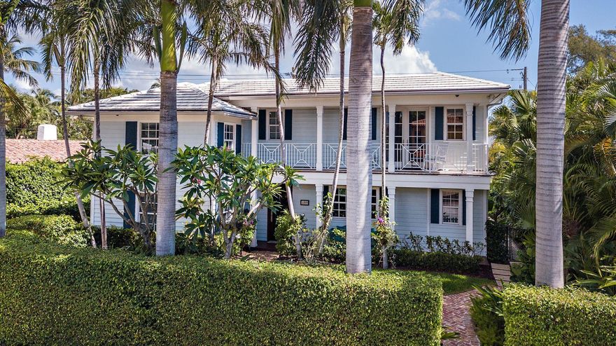 Exquisitely renovated, 4 bedroom home situated just one property in from the Intracoastal waterway. The expansive and luxurious master suite boasts custom built-ins and 2 private bathrooms and large walk-in closets. Rich wood floors are throughout both the first and second floors. This custom restored home boasts high ceilings, beautiful scale and is drenched in natural light. Additional features include Wolf gas range, heated pool and one car garage.