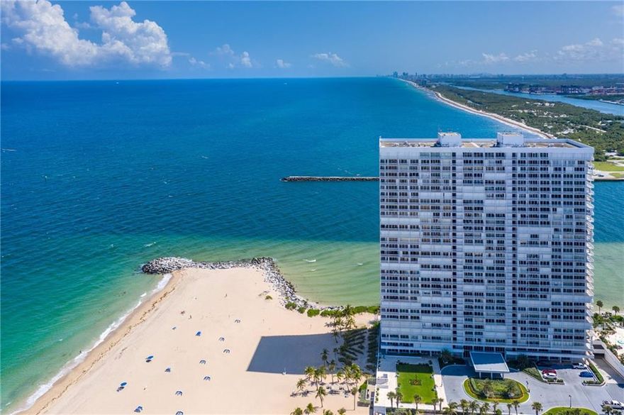 A nicely appointed & fully furnished north facing "Nest In The Sky" at Point of Americas II. This fantastic residence is ideally located on the 26th floor & boasts amazing jaw-dropping panoramic views await you of the coastline, Ocean, Downtown Fort Lauderdale & surrounding areas. This residence features an open balcony with hurricane impact sliding doors, light & bright kitchen, tile flooring & more! POA II is situated on the very SE tip of FTL beach & Port Everglades Inlet and watch the cruise ships sail by & enjoy all the fine amenities that POA offers. More importantly the bldg has completed an amazing $4.4M interior renovation of the lobby/public areas.  An excellent built post-modern high-rise that has stood the test of time. Current exterior renovations to be complete Spring 2023.